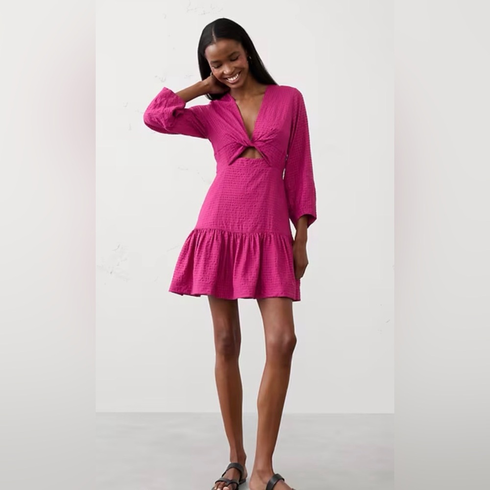 Banana Republic Pink Textured Dress mini size 12